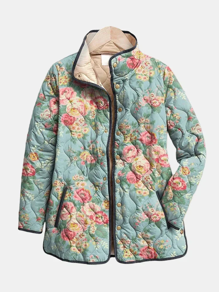 Elara | Floral Quilted Jacket