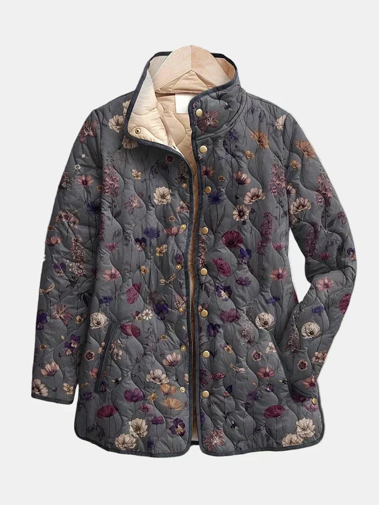 Niva | Floral Print Quilted Jacket
