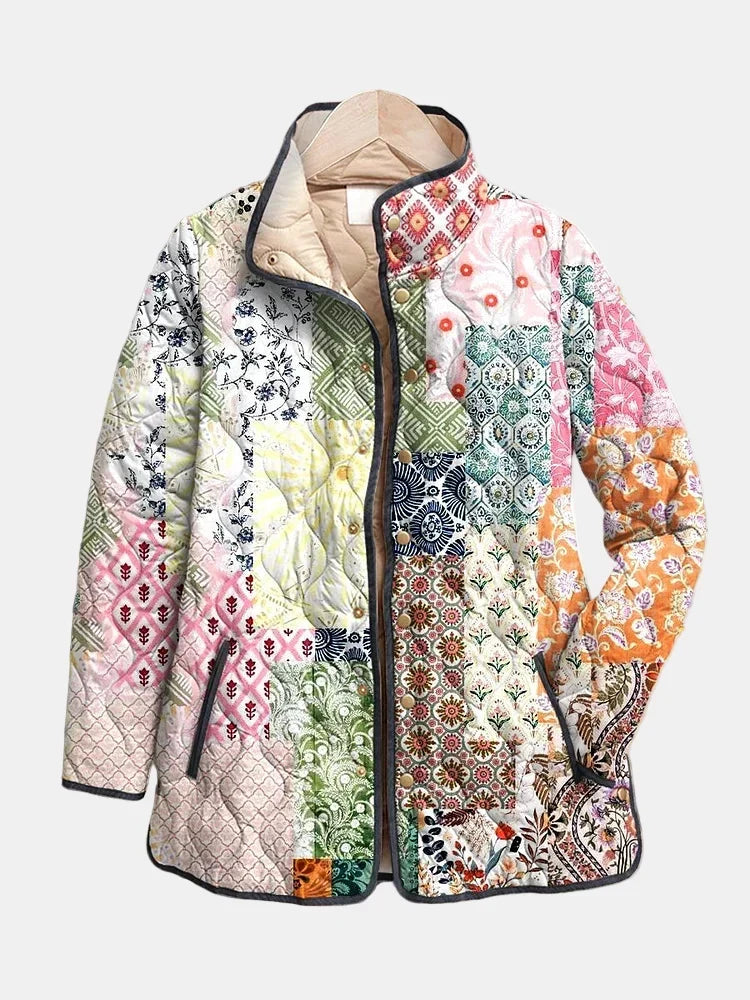 Suri | Casual Floral Quilted Jacket
