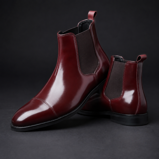 Calvino | Cap-Toe Leather Chelsea Boot