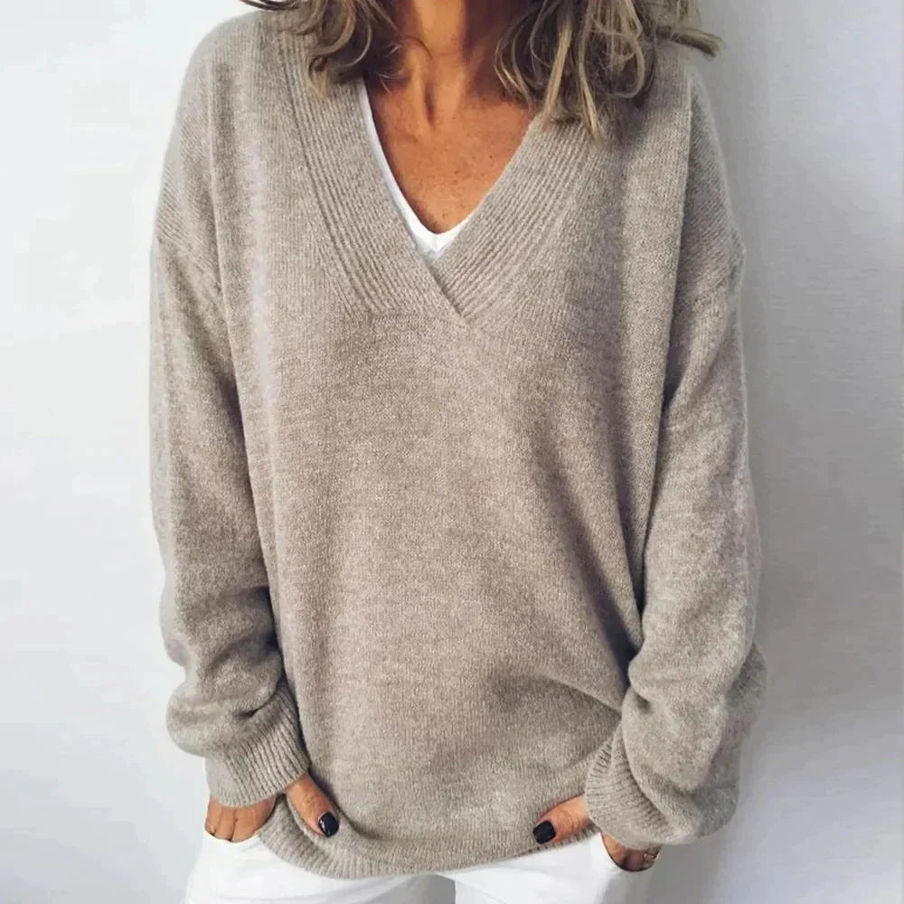 Beatrix | V-Neck Knit Jumper