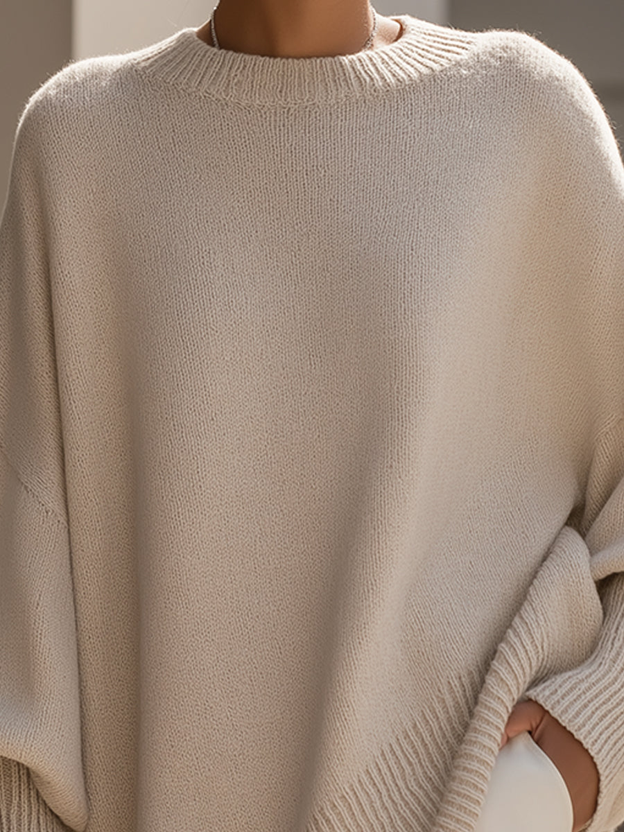 Ludovica | Oversized Wide-Neck Jumper