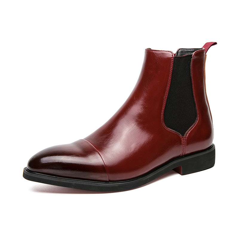 Calvino | Cap-Toe Leather Chelsea Boot