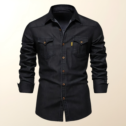 Arvéo | Denim-Mix Polo Shirt