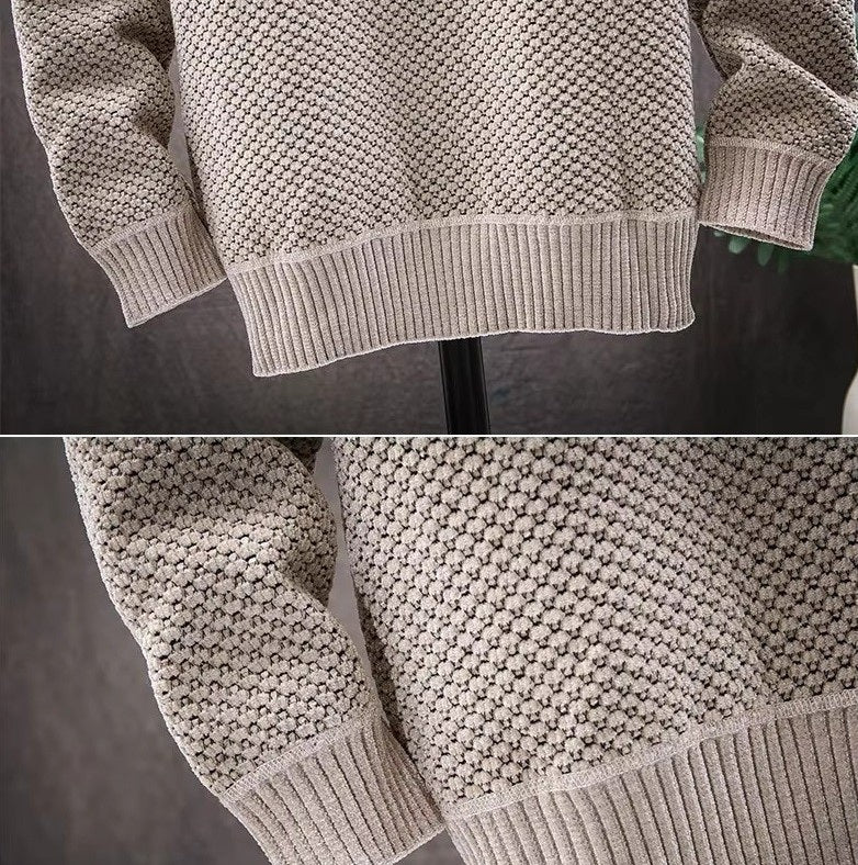 Nordique | Fleece-Lined Knit Hoodie