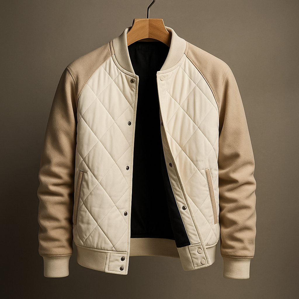 Leif | Diamond-Quilted Overshirt Jacket