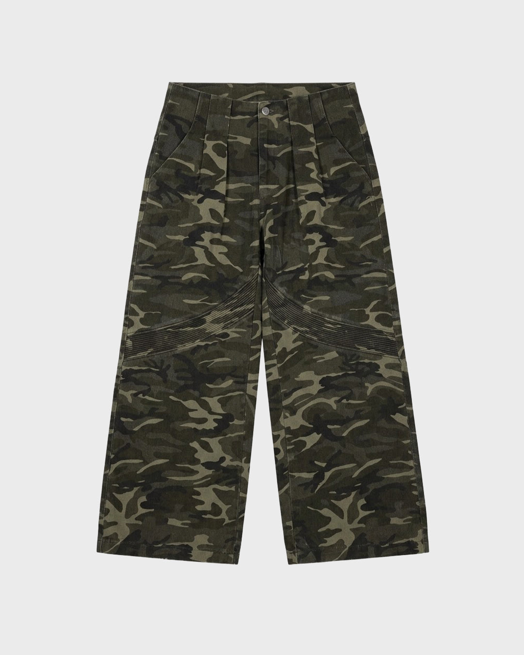 Rhys | Pleated Camo Trouser