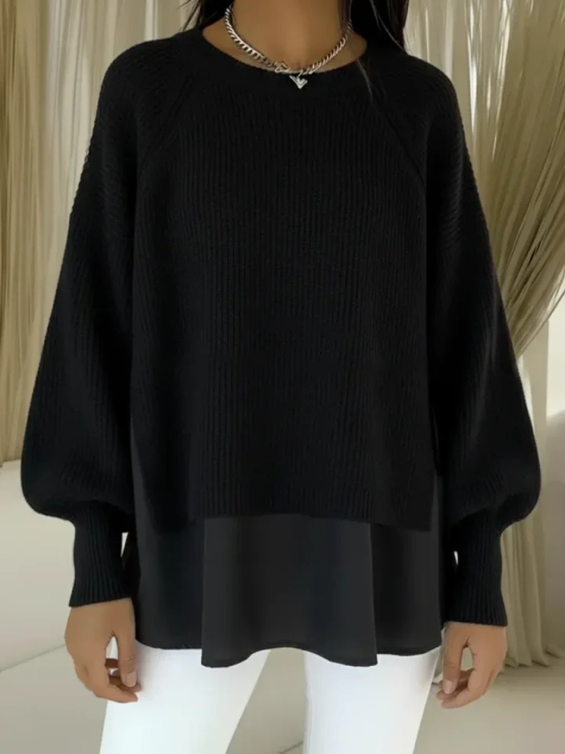 Clelia | Layered-Look Knit Jumper