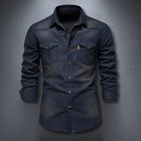 Arvéo | Denim-Mix Polo Shirt