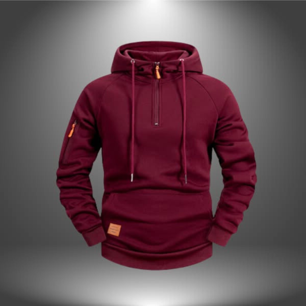 Beck | Half-Zip Hooded Sweatshirt