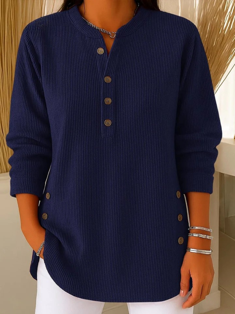 Nives | Longline Henley Tunic