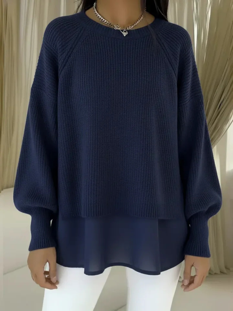 Clelia | Layered-Look Knit Jumper