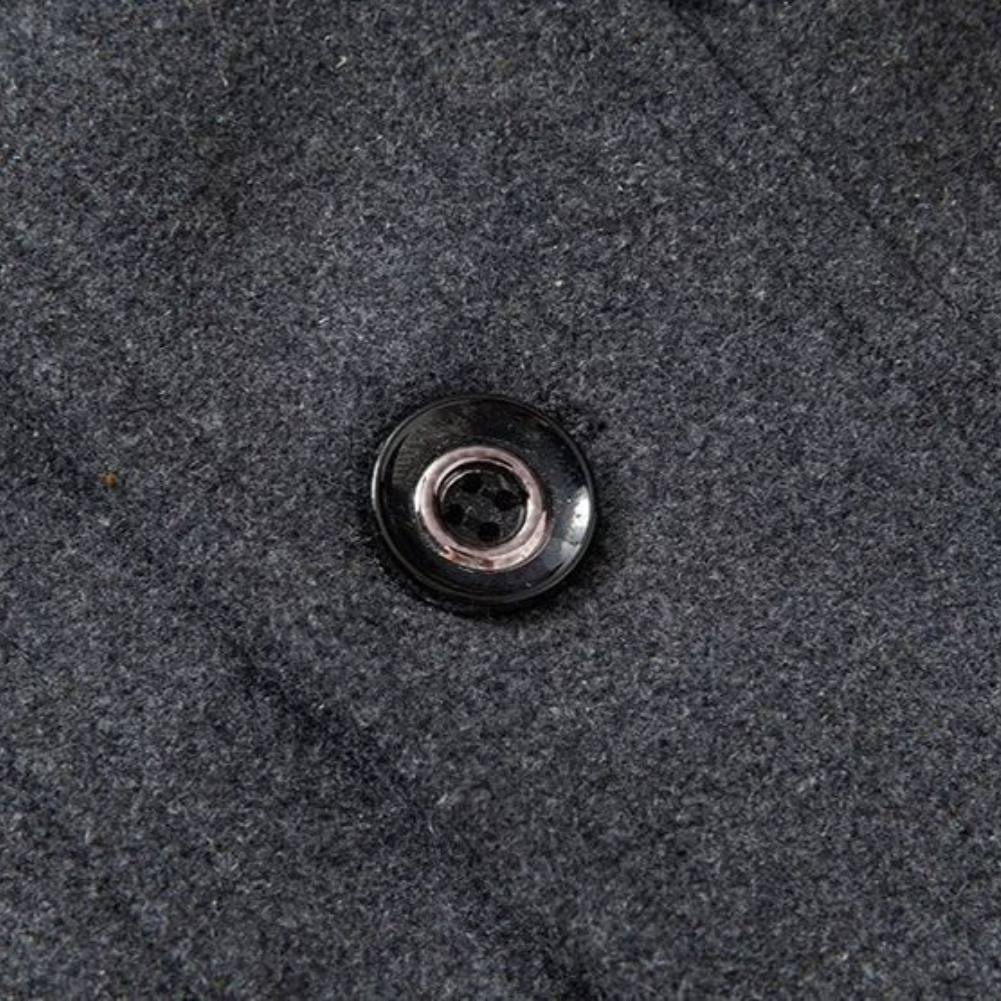 Angelo | Double-Fastening Wool-Look Overcoat
