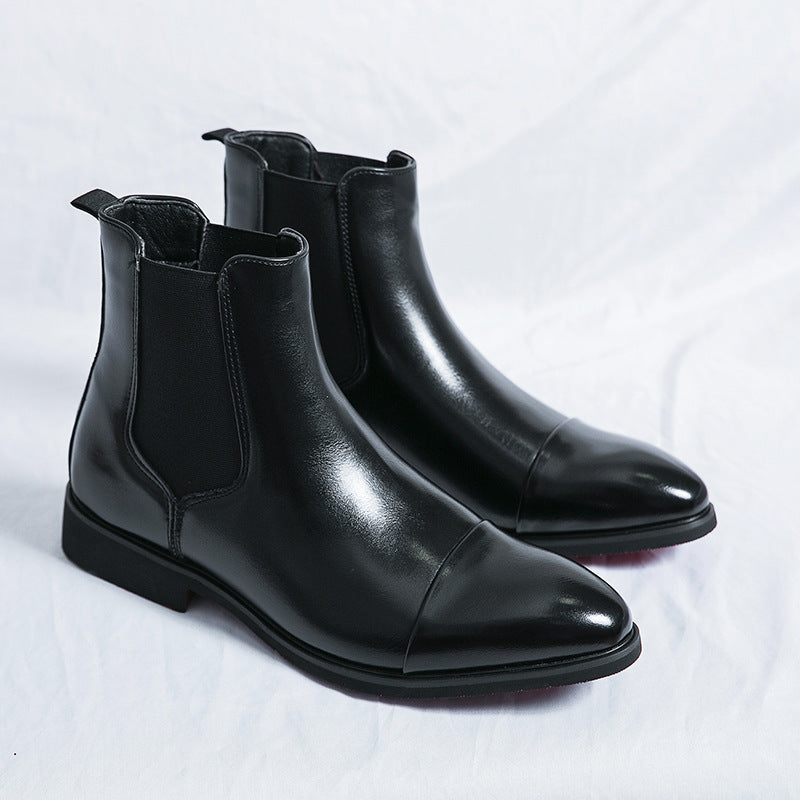 Calvino | Cap-Toe Leather Chelsea Boot