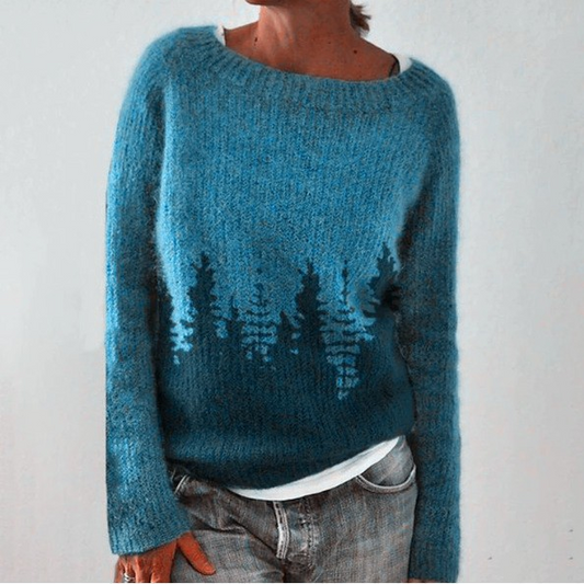 Liesa | Tree Print Retro Jumper