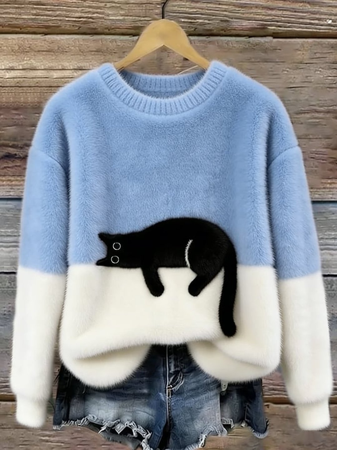 Jocelyne | Cat Print Oversized Jumper