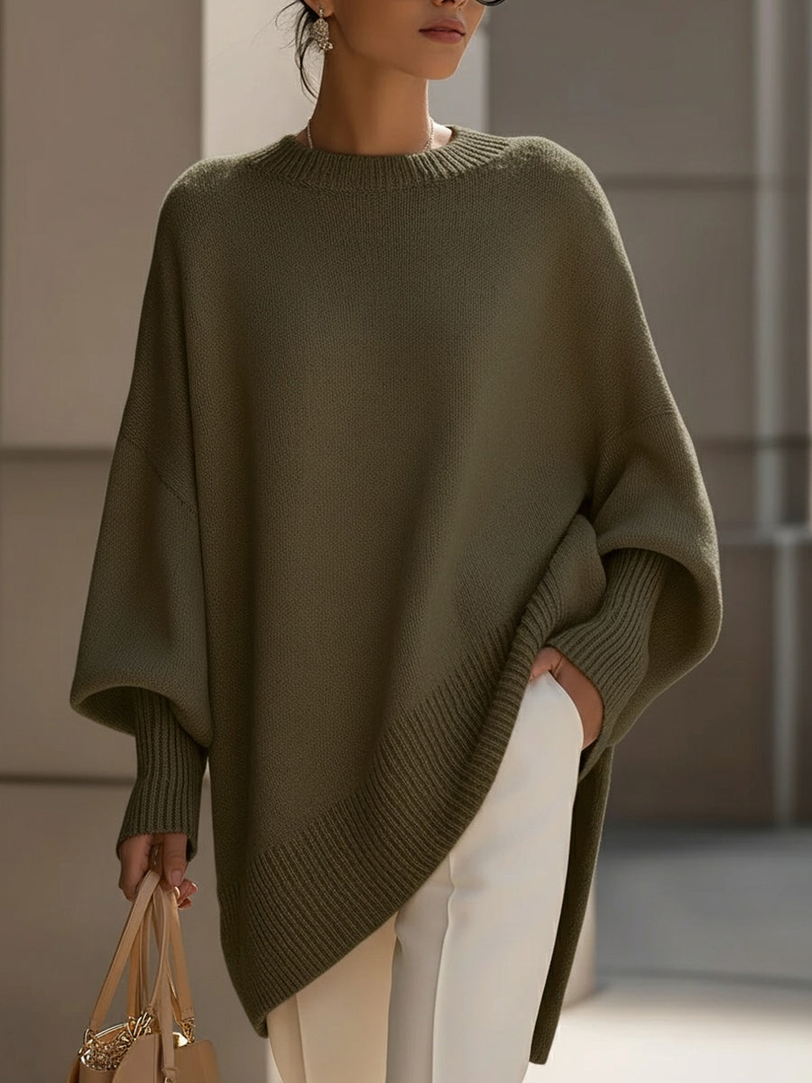 Ludovica | Oversized Wide-Neck Jumper