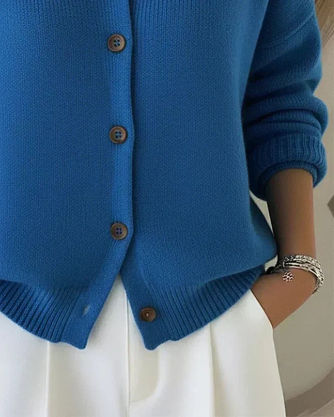 Tyeshia | Collared Button Cardigan