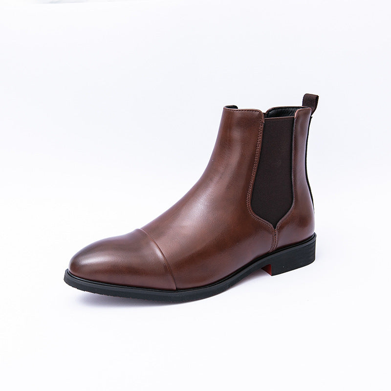 Calvino | Cap-Toe Leather Chelsea Boot