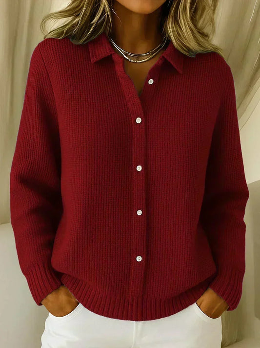 Rachele | Textured Button-Through Cardigan