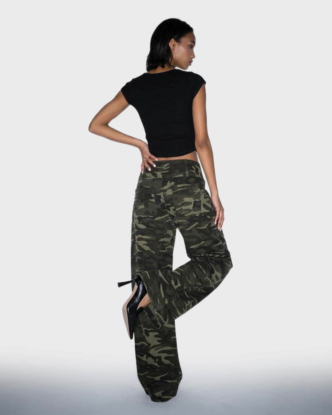Rhys | Pleated Camo Trouser
