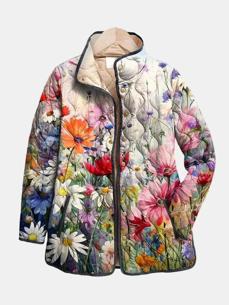 Kaia | Charming Floral Quilted Jacket