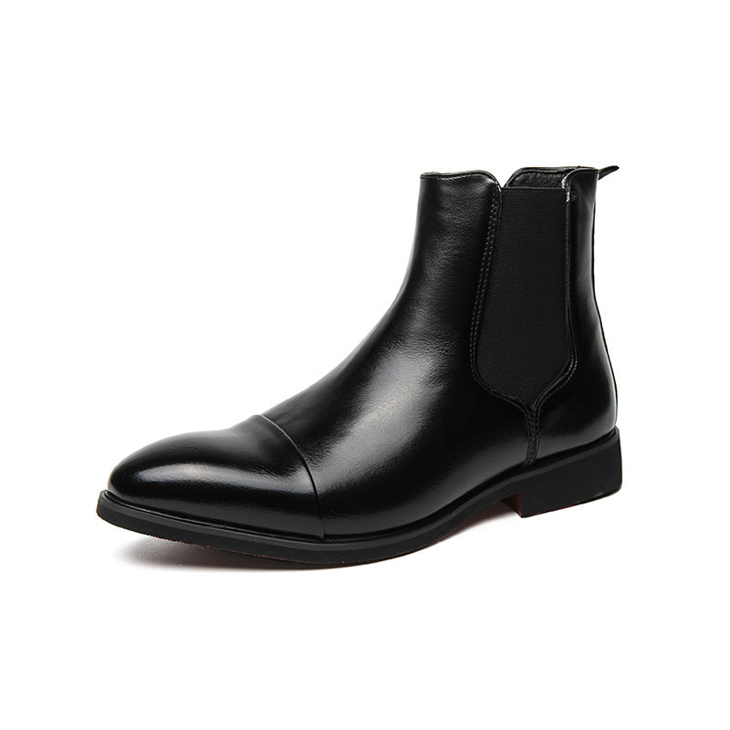 Calvino | Cap-Toe Leather Chelsea Boot