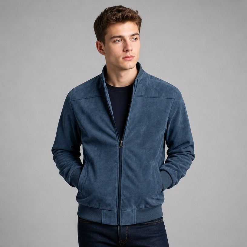 Corrado | Suede-Look Bomber Jacket