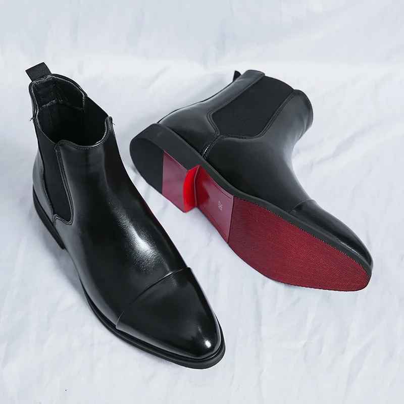 Calvino | Cap-Toe Leather Chelsea Boot