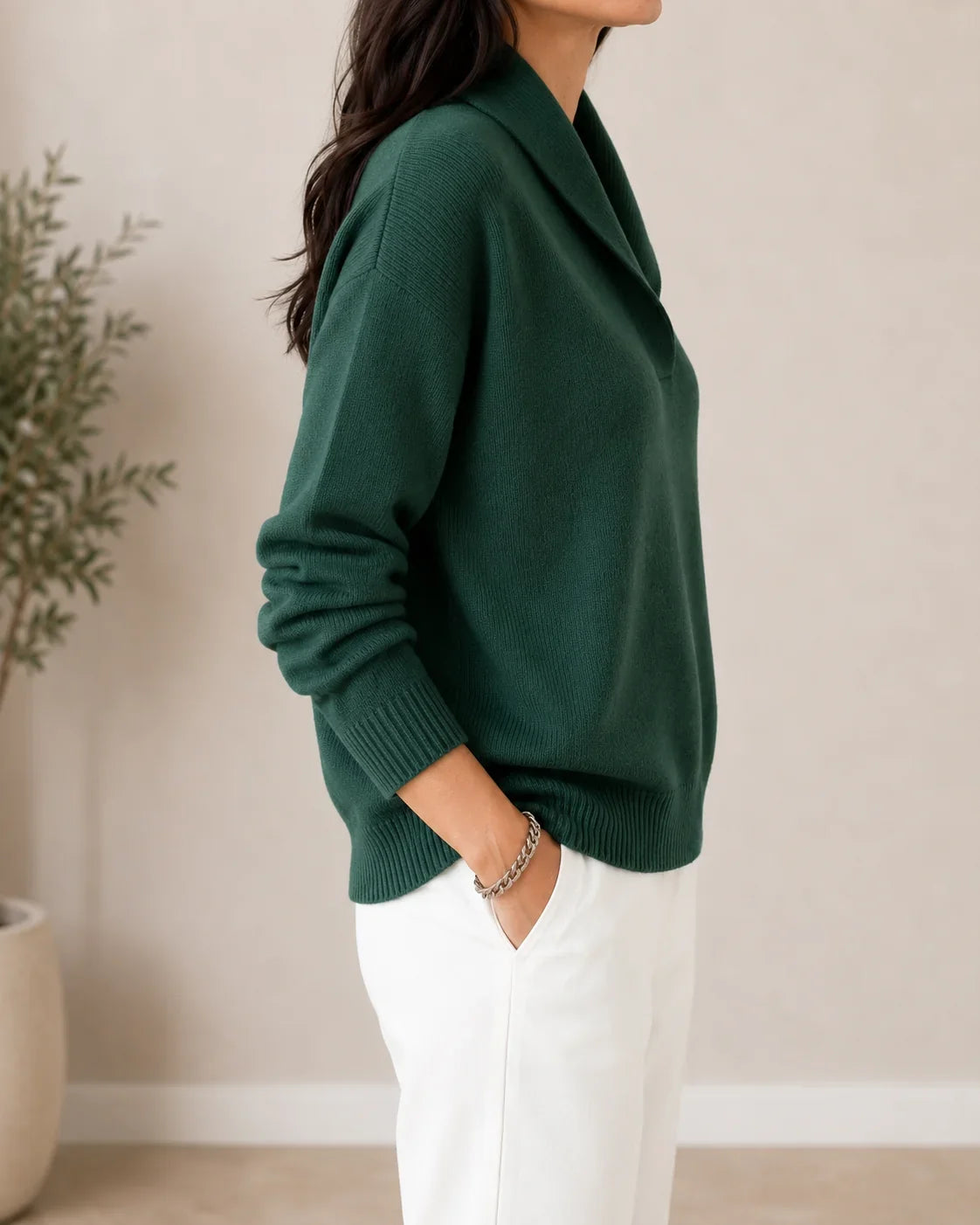 Elowen | Cosy V-Neck Jumper