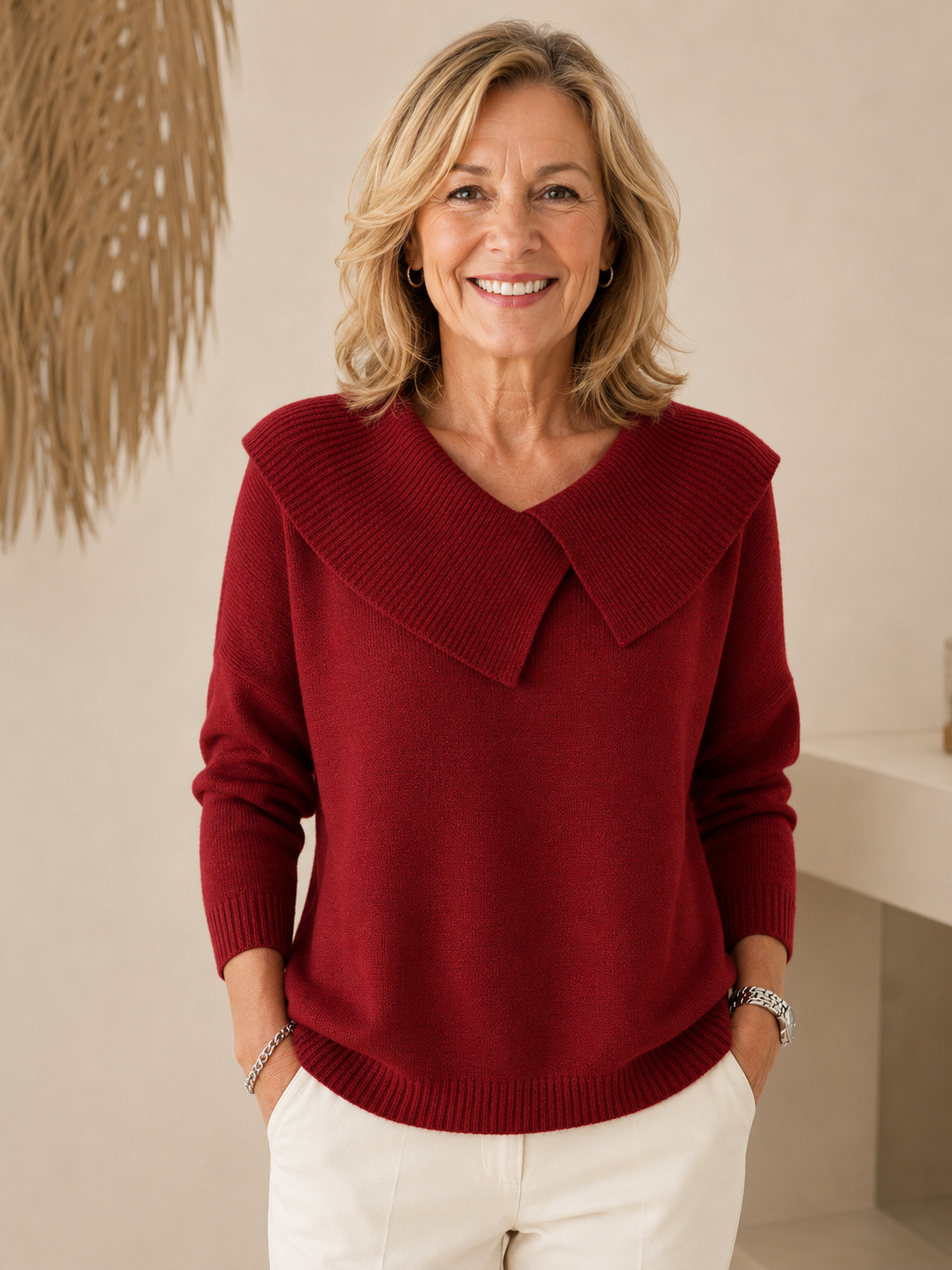 Sunnora | Soft Collar Jumper