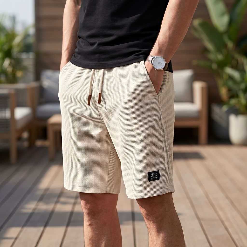 Pierre | Waffle Knit Shorts