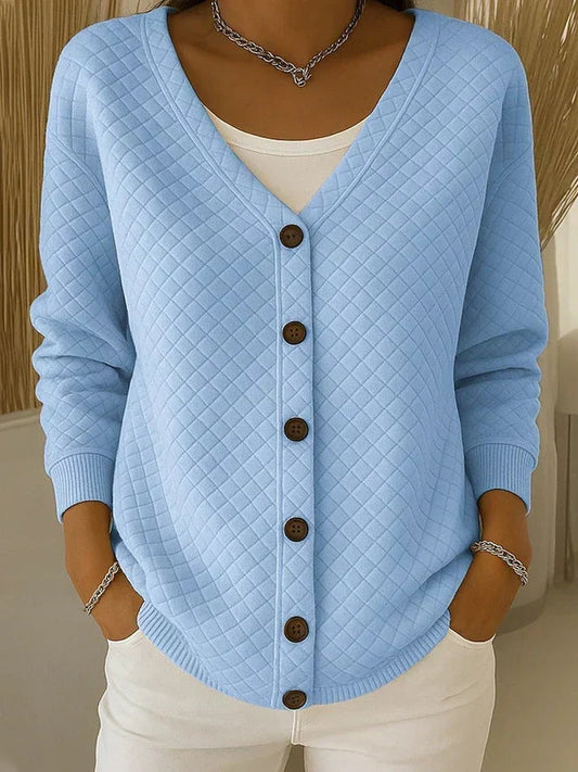 Trane | Quilted Button Cardigan