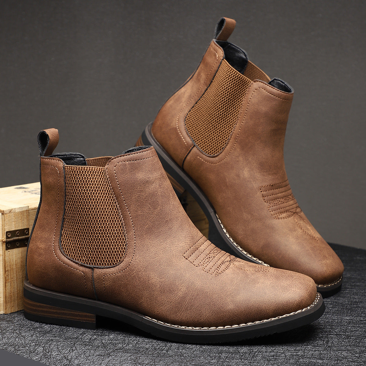 Colby | Elasticated Chelsea Boot