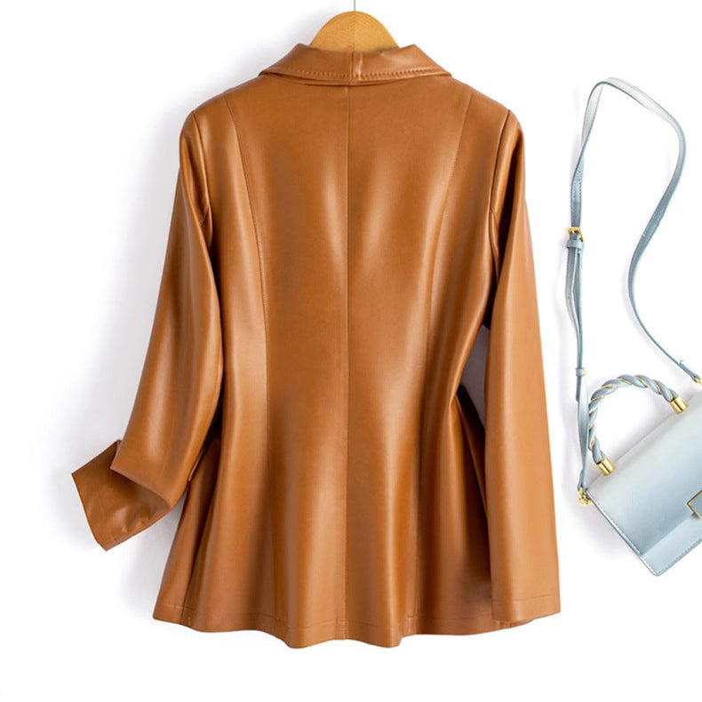 Monaco | Leather-Look Blazer
