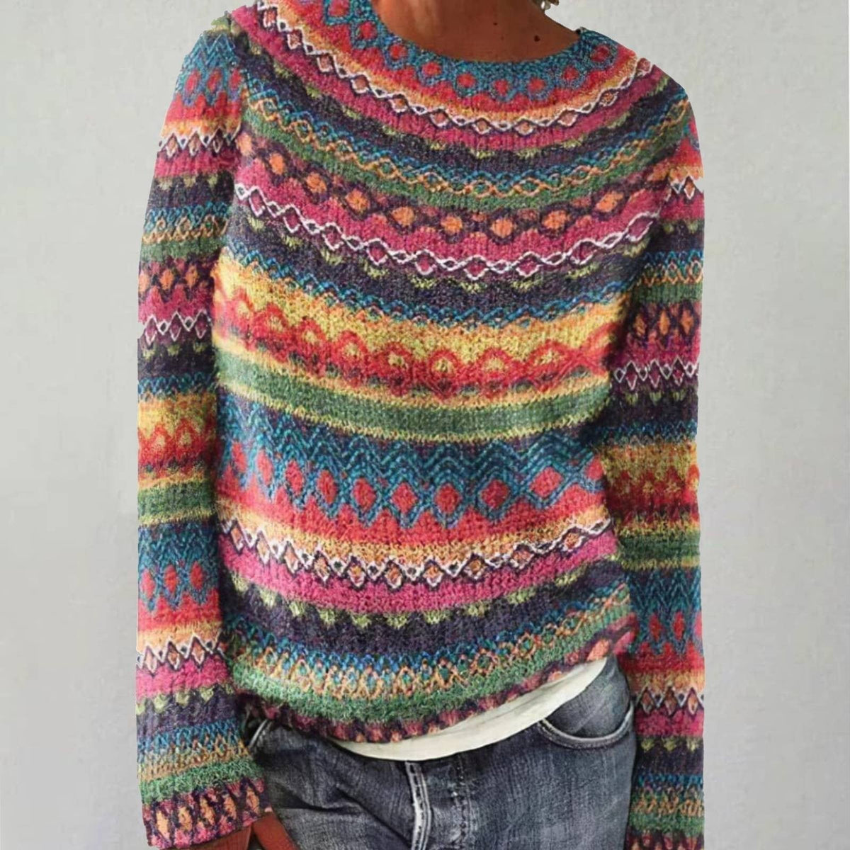 Brita | Retro Knit Jumper