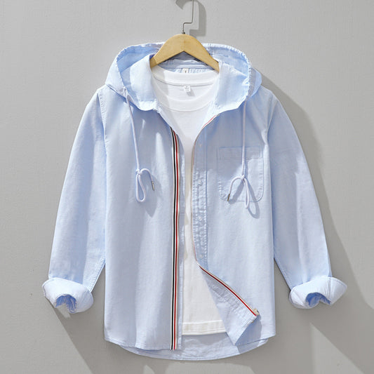 Lido | Long-Staple Cotton Hooded Shirt