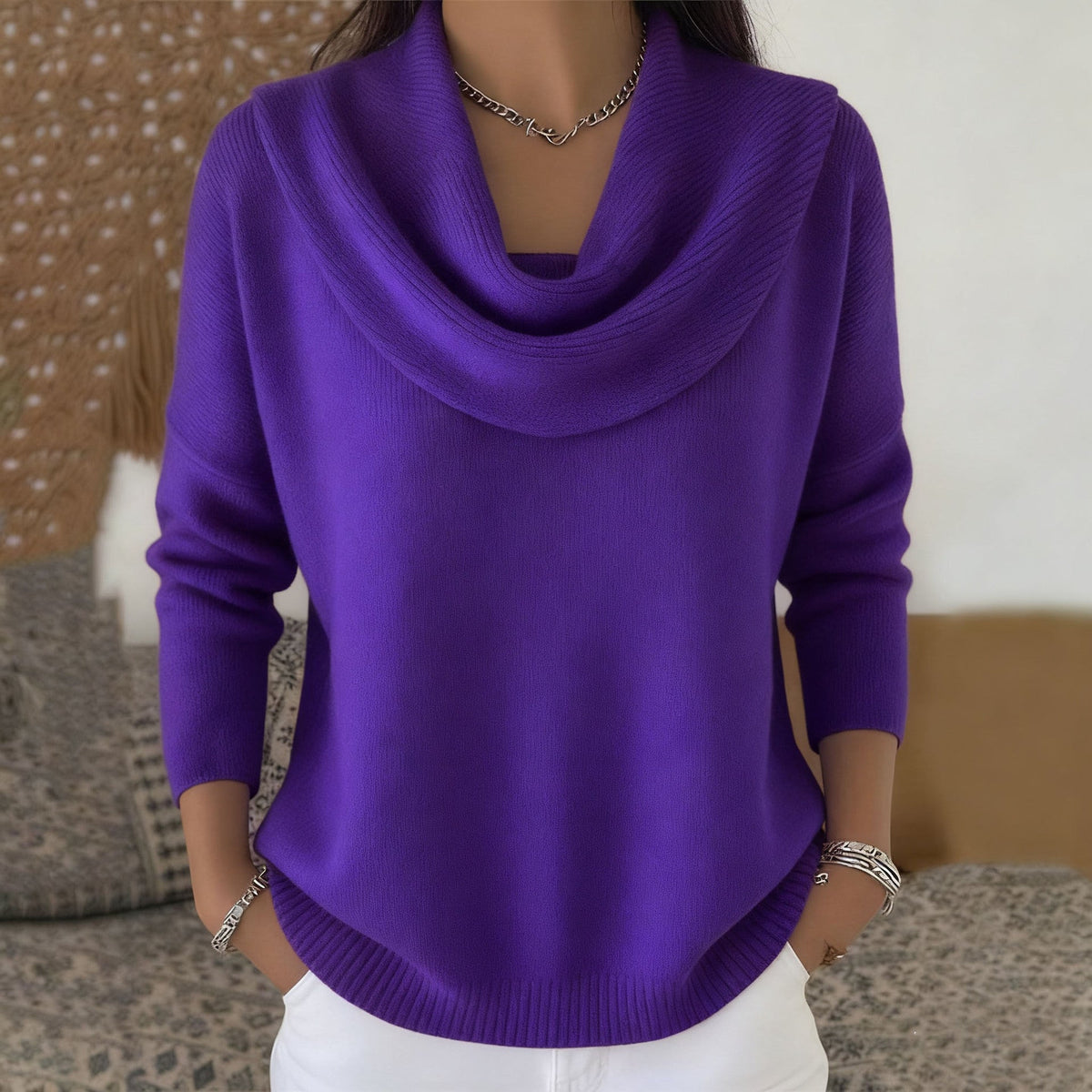 Iole | Cowl Neck Jumper