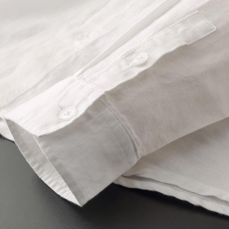 Nomi | Linen Cotton Hooded Shirt