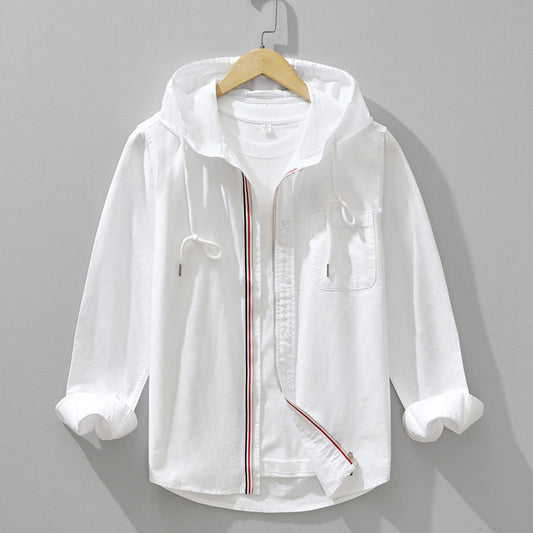 Lido | Long-Staple Cotton Hooded Shirt