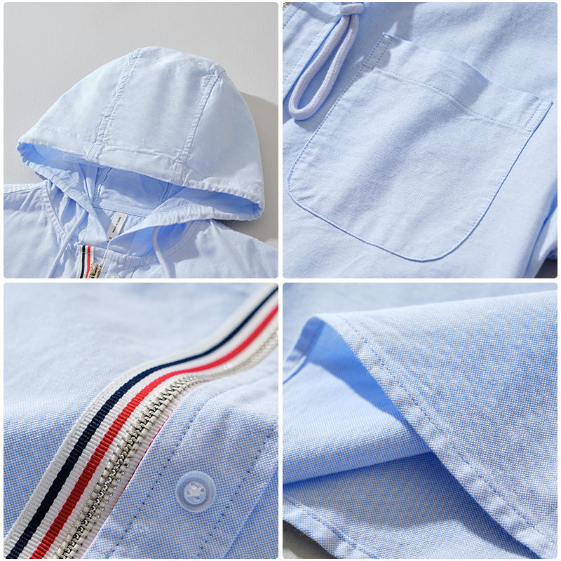 Lido | Long-Staple Cotton Hooded Shirt