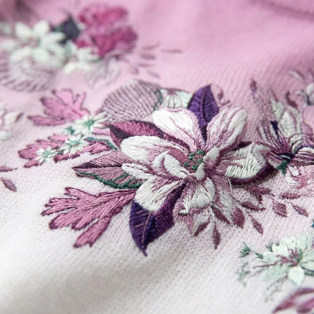 Aurora | Floral Roll Neck Jumper