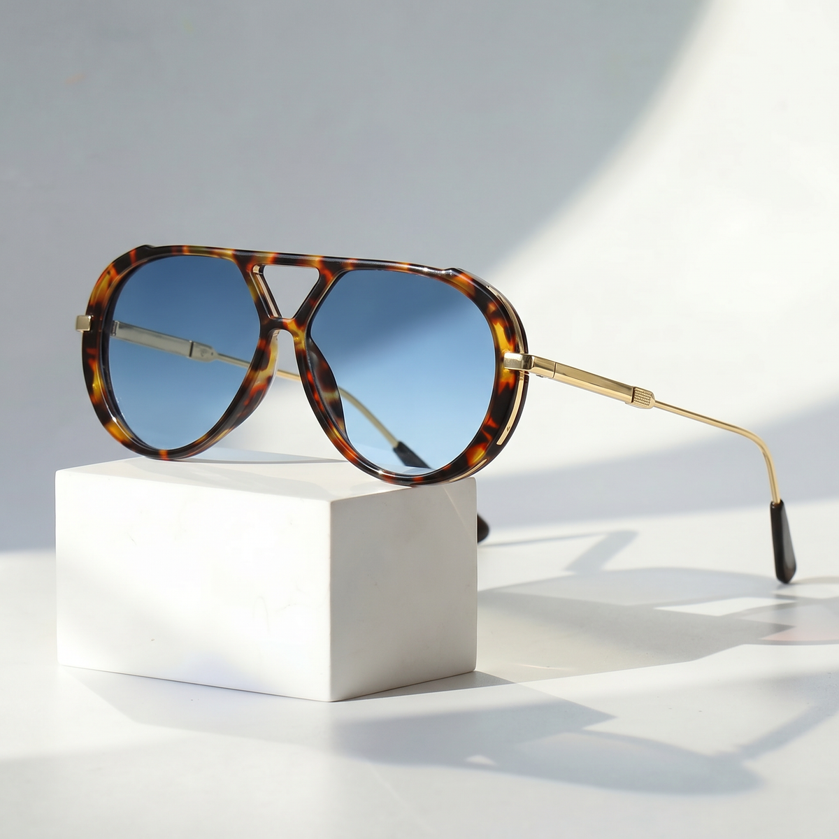 Panther | Double-Bridge Aviator Sunglasses