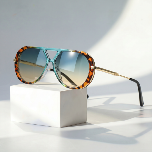 Panther | Double-Bridge Aviator Sunglasses