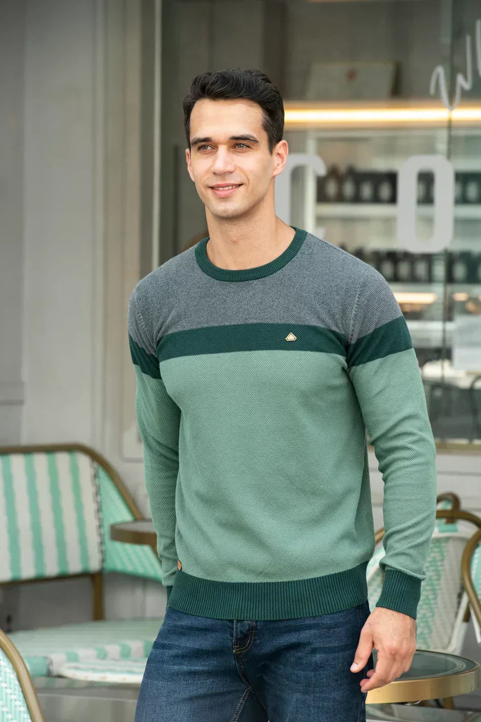 Magnus | Ribbed Cotton Crew Jumper