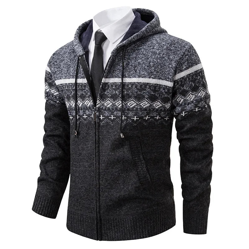 Felix | Patterned Thick-Knit Cardigan