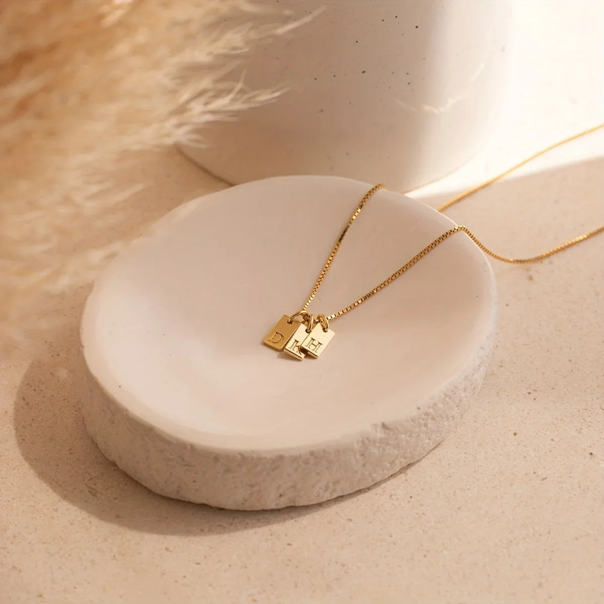 Ivy | Initial Pendant Necklace