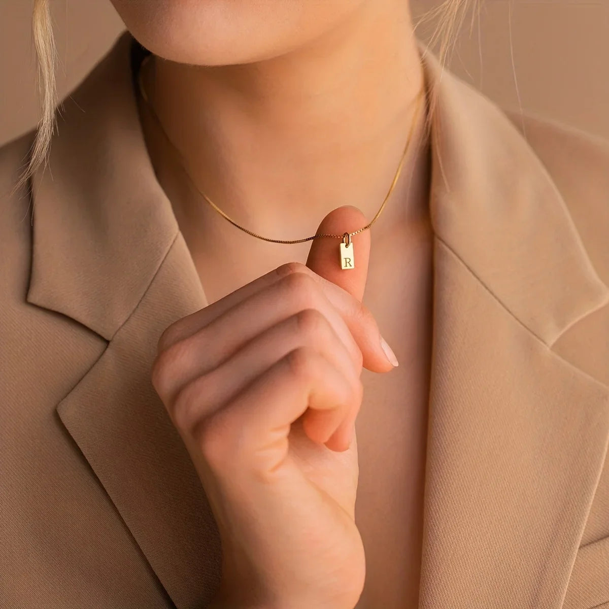 Ivy | Initial Pendant Necklace