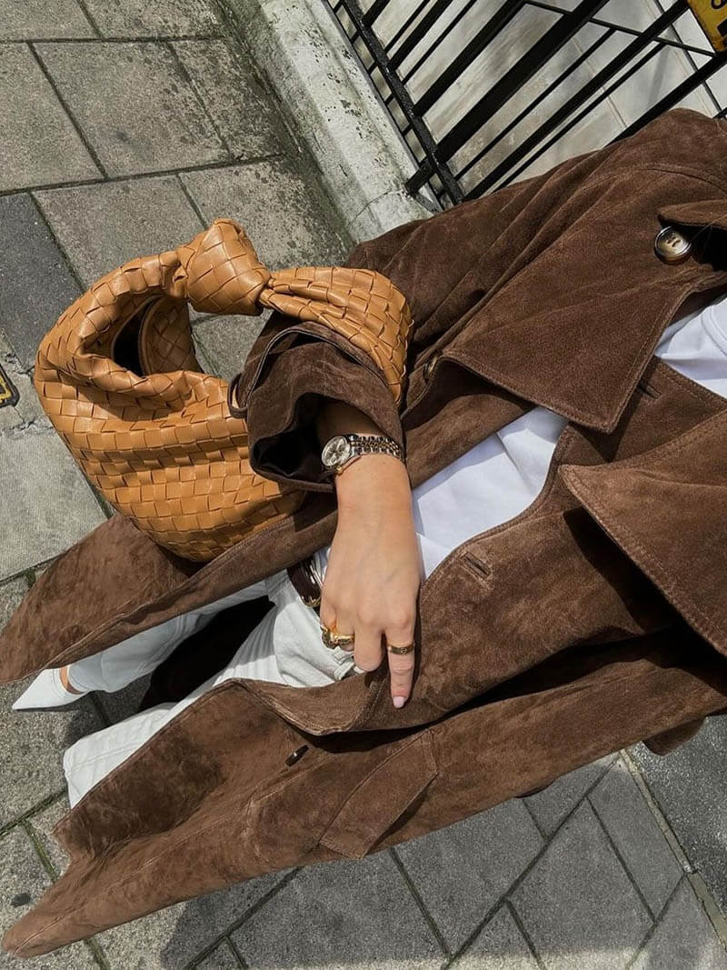 Freja | Long Suede-Look Coat
