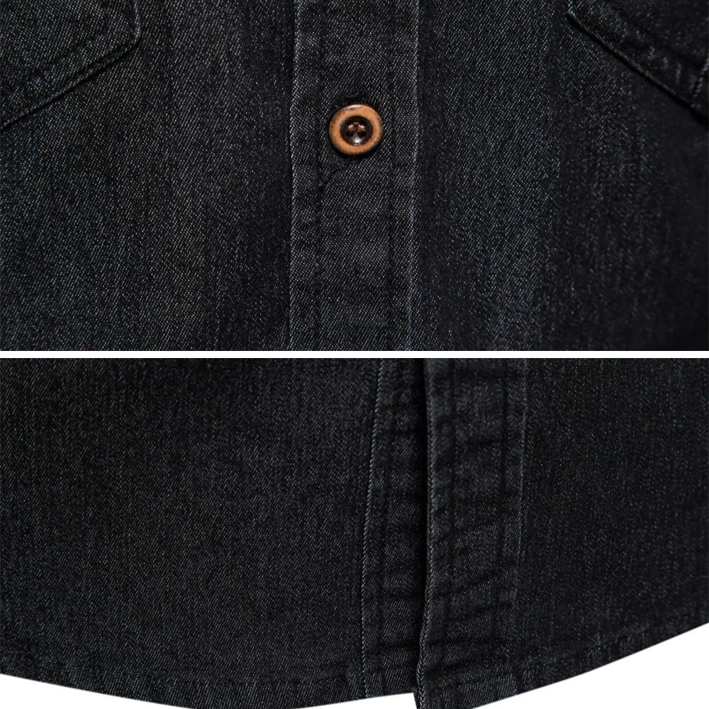 Arvéo | Denim-Mix Polo Shirt